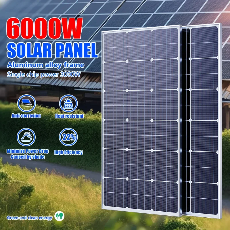 Off Grid Solar Kit - طقم ألواح شمسية عالية الطاقة 6000