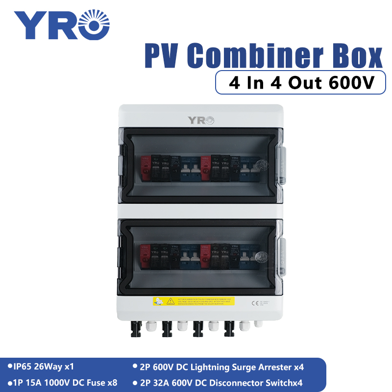 Solar Combiner Box - صندوق تجميع الطاقة الشمسية 4 مداخل